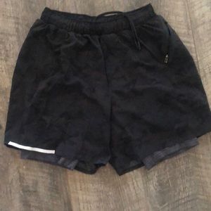 Black camo Lululemon shorts